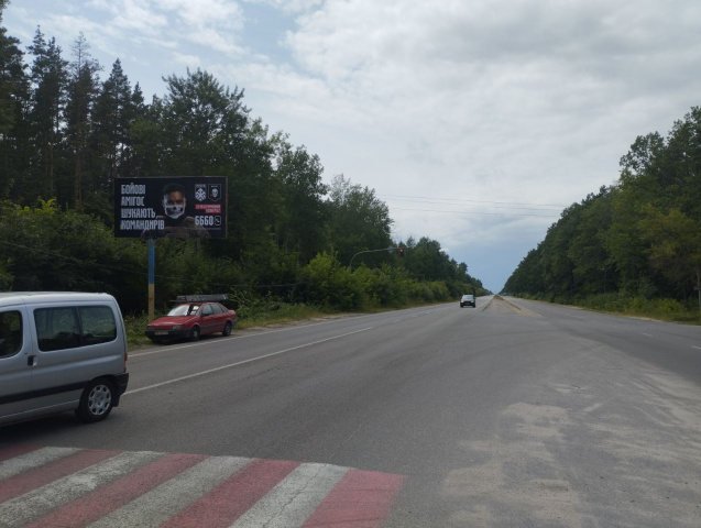 Щит 6x3,  Траса Житомир-Звягель с.Довжик, виїзд з Житомира в сторону Звягеля,Рівного, ст.Б