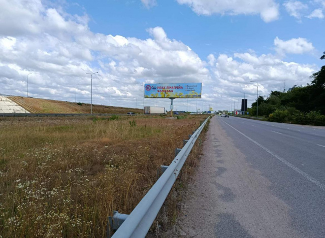 Щит 12x3,  Розвилка в с.Глибочиця № 3. Напрямок на Київ ст.А