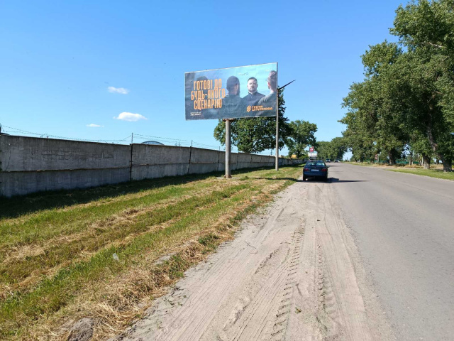 Щит 6x3,  Брусилів в. Костьольна 3,виїзд в міста зі сторони Києва ст Б